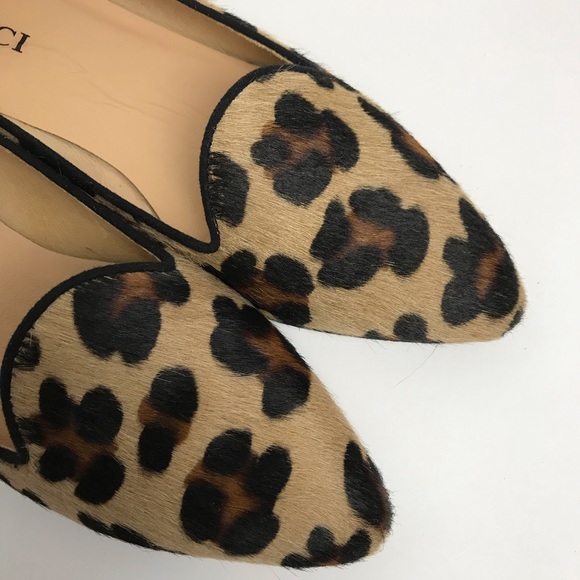 Sesto Meucci Leopard Print Calf Hair Shoe Size 8 N - Picture 3 of 8